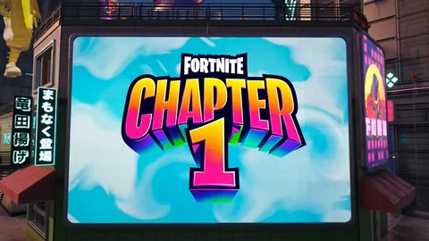 Fortnite chapter 1 clouds sky mega city