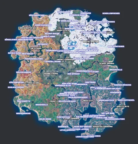 Fortnite chapter 4 season 3 map