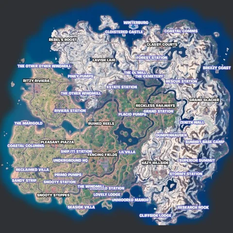 Fortnite chapter 5 season 1 map