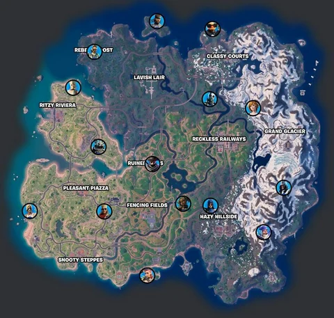 Fortnite chapter 5 season 1 npc locations