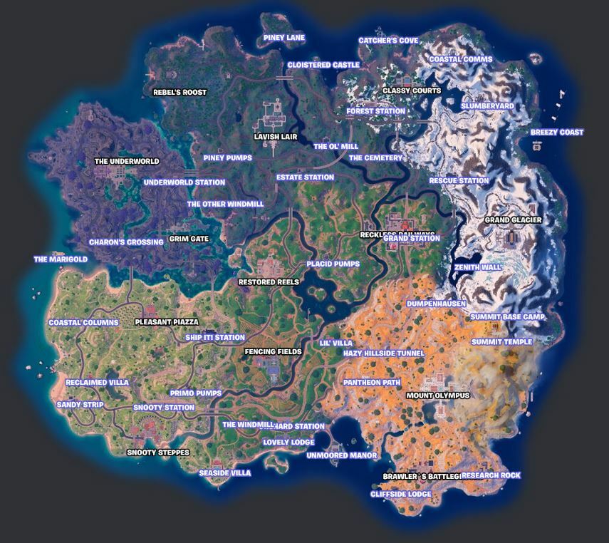 Fortnite chapter 5 season 2 map