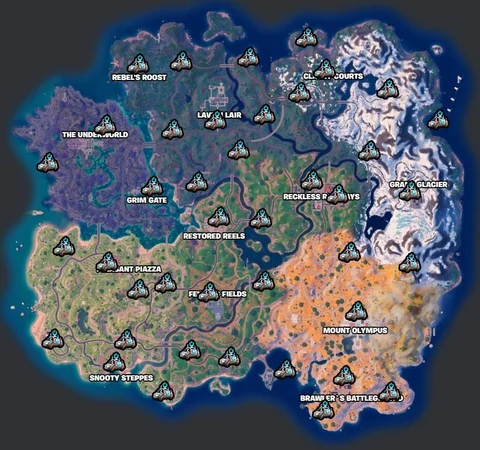 Fortnite chapter 5 season 2 reboot van locations