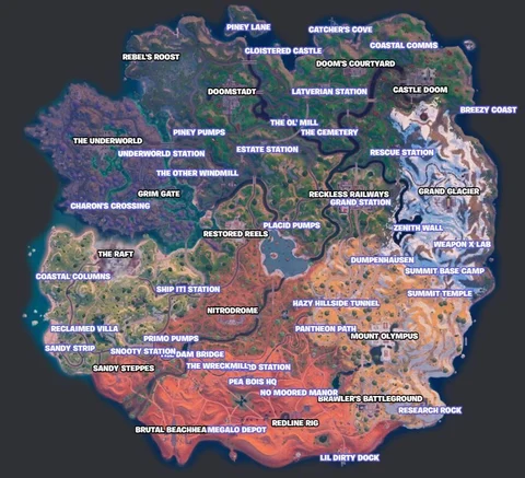 Fortnite chapter 5 season 4 map