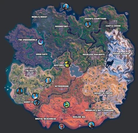 Fortnite chapter 5 season 4 npc locations