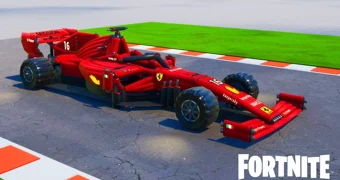 Fortnite f1 car ferrari