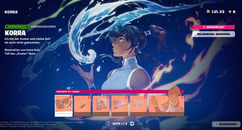 Fortnite korra battle pass