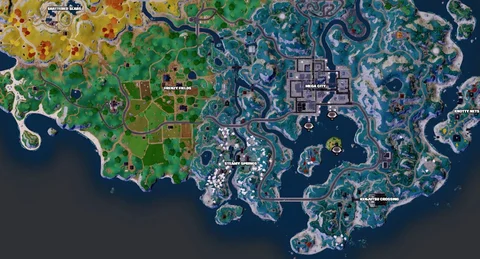 Fortnite launch pads chapter 4 south side