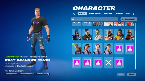 Fortnite locker ui