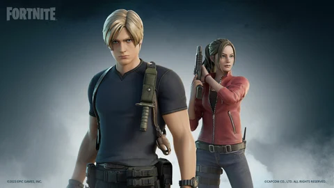 Fortnite resident evil leon claire