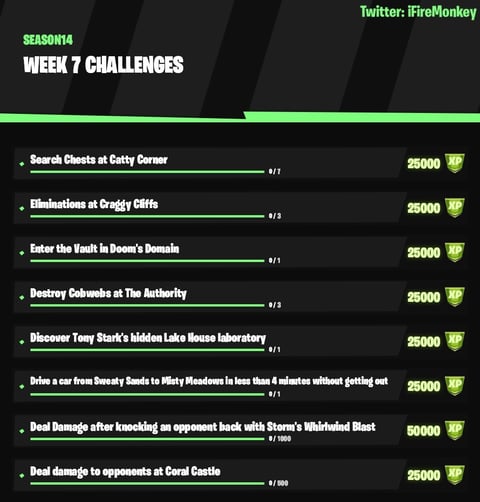 Fortnite season 4 week 7