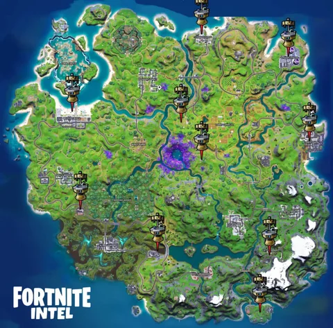 Fortnite season 7 upgrade bench locations map