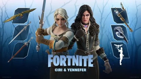 Fortnite the witcher ciri yennefer