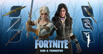 Fortnite the witcher ciri yennefer