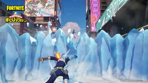 Fortnite todoroki ice wall