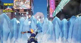 Fortnite todoroki ice wall