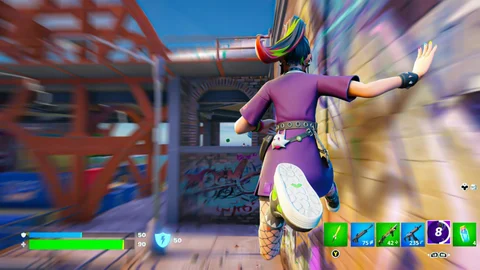 Fortnite wall running wall kicking