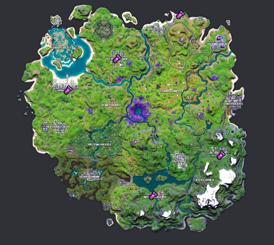 Fortnite week 5 alien artifacts