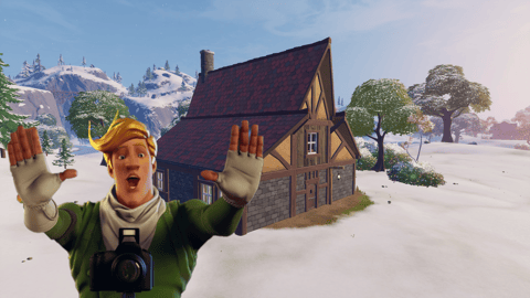 Fortnite winterfest dance crackshot cabin winterfest workshop