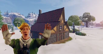 Fortnite winterfest dance crackshot cabin winterfest workshop