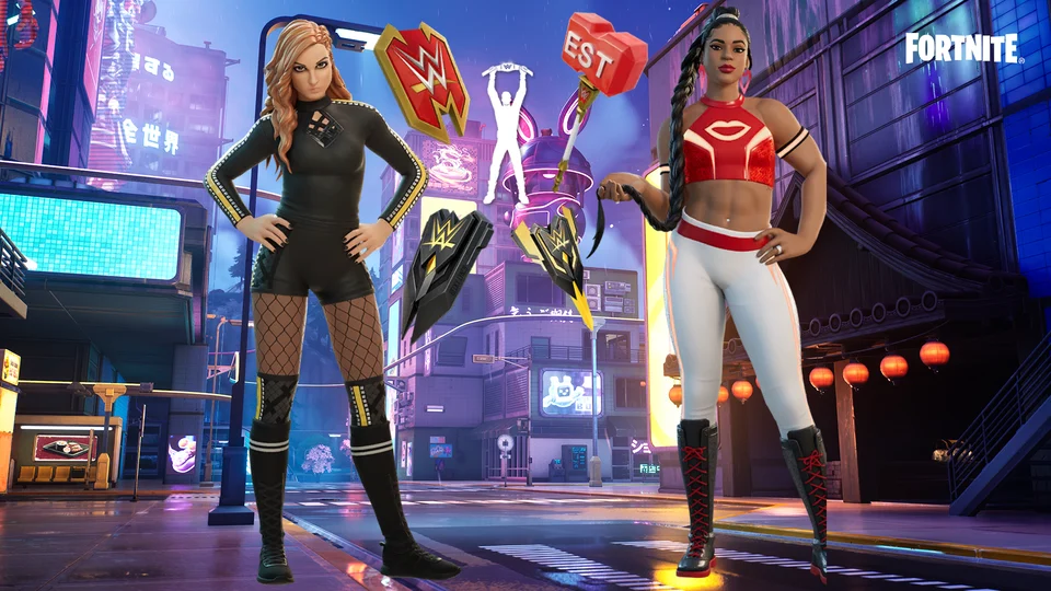 Becky Lynch And Bianca Belair Skins And Items Added To Fortnite