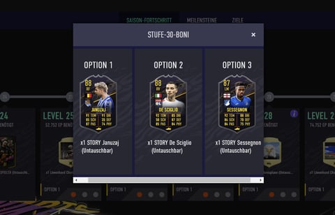 Fut season 4 level 30 rewards