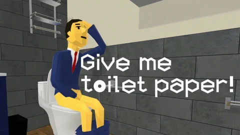 Give me toilet paper game weir toilet roll controller