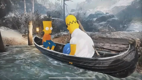 God of war simpsons