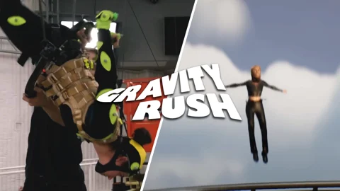 Gravity rush motion capture split