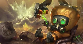 Heimerdinger hazmat splash art lol