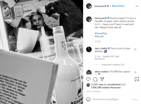 Henry cavill instagram