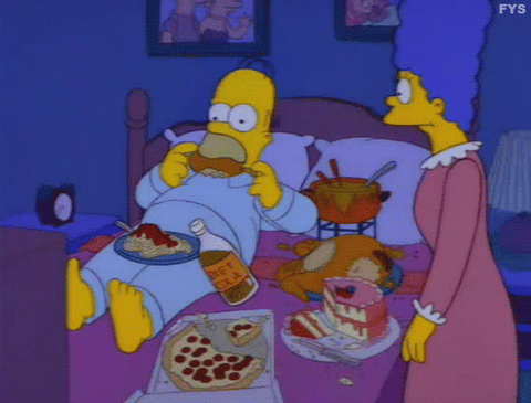 Homer eating gif