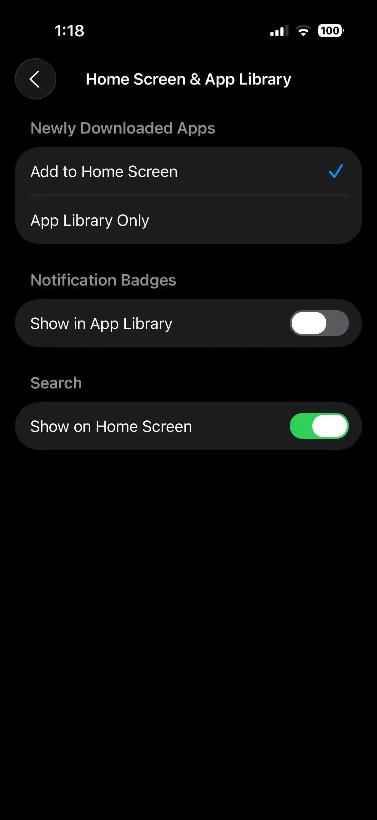 I Phone Homescreen Settings