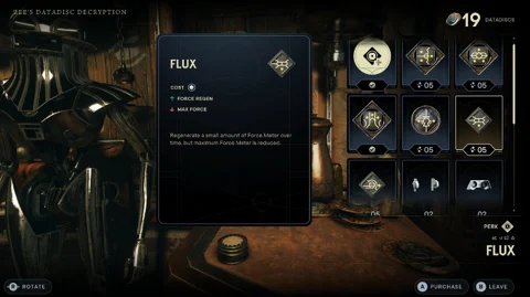 Jedi survivor buying perks at vendor