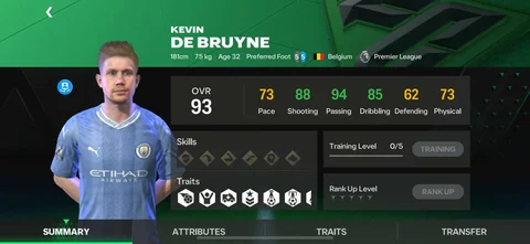 Kevin de bruyne fc mobile