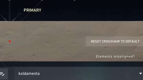 Koldementa crosshair