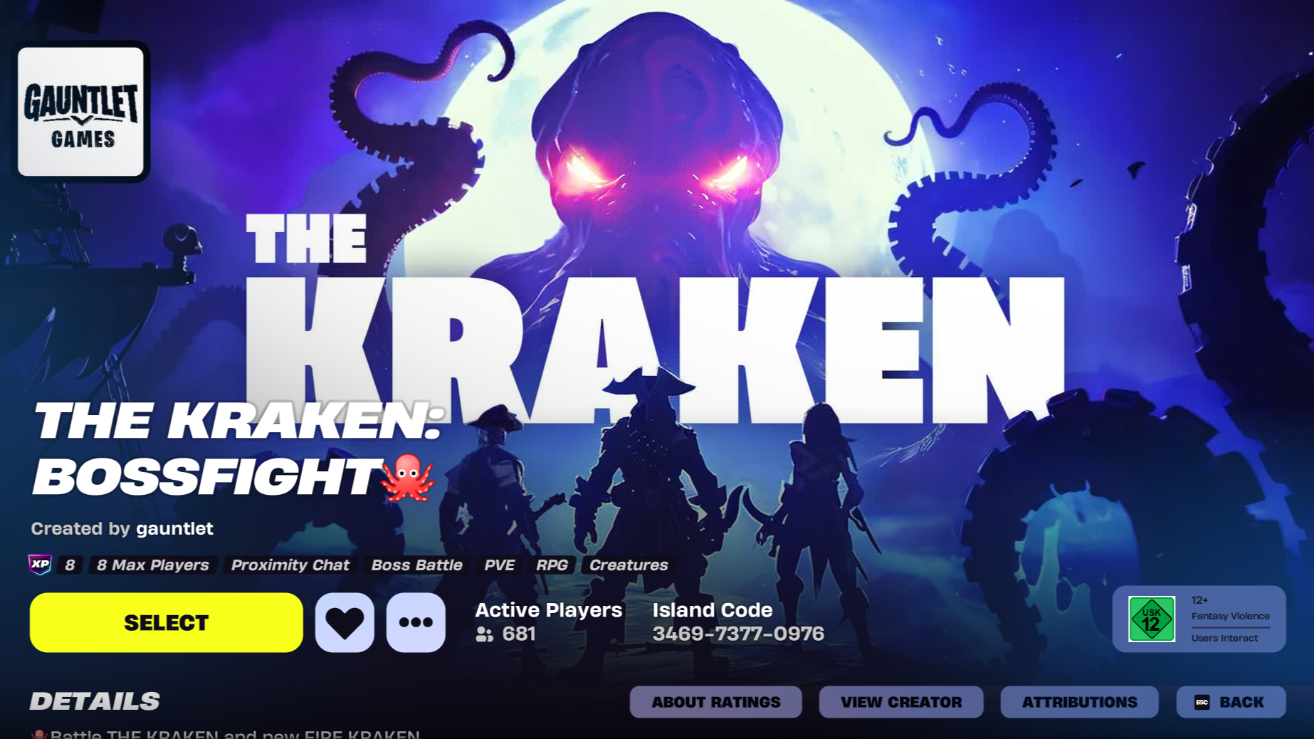 Kraken bossfight