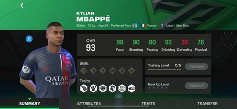 Kylian mbappe fc mobile