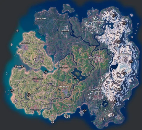 All Launchpad Locations In Fortnite Chapter 5 Season 1 | EarlyGame