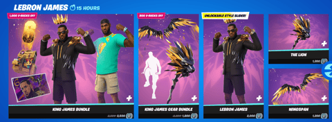 Lebron james fortnite item shop july 15