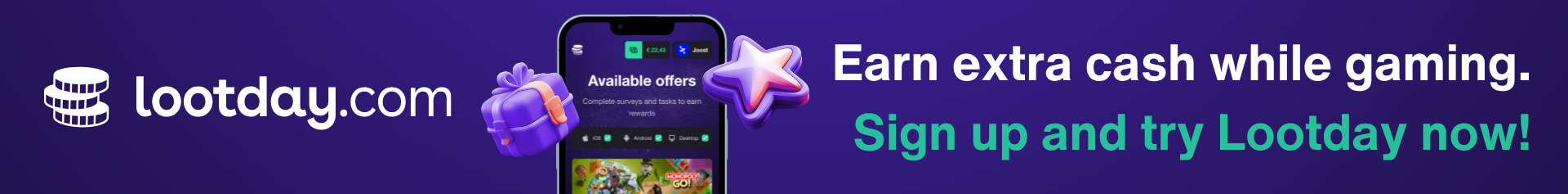 Lootday launch super no bonus en