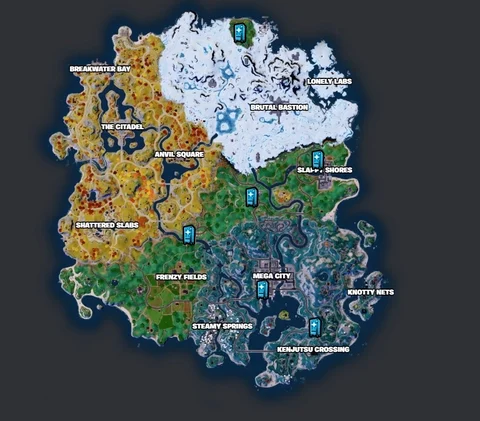 Mending machines locations fortnite