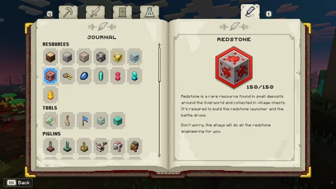 Minecraft legends resources