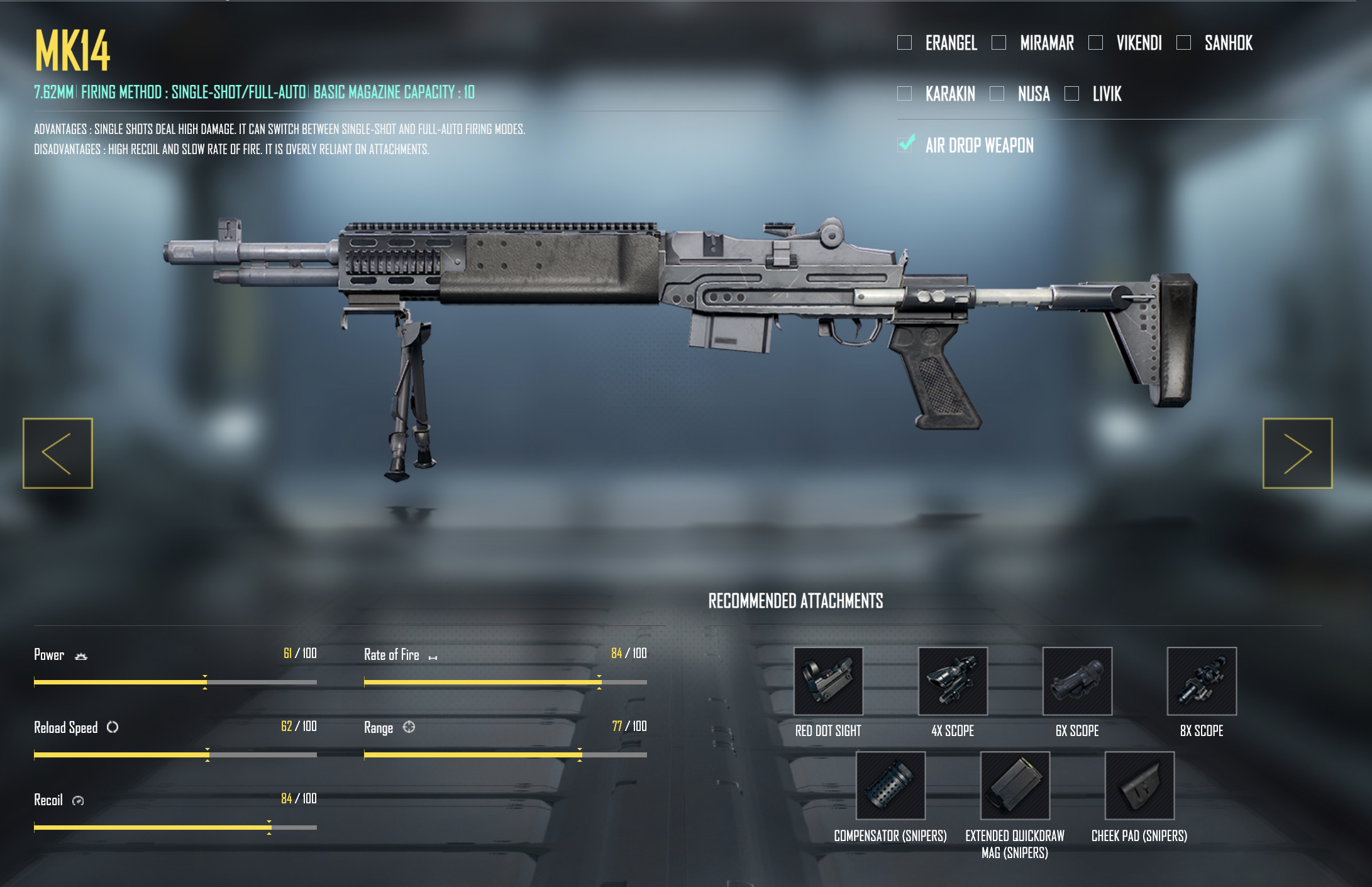 Mk14 weapon stats