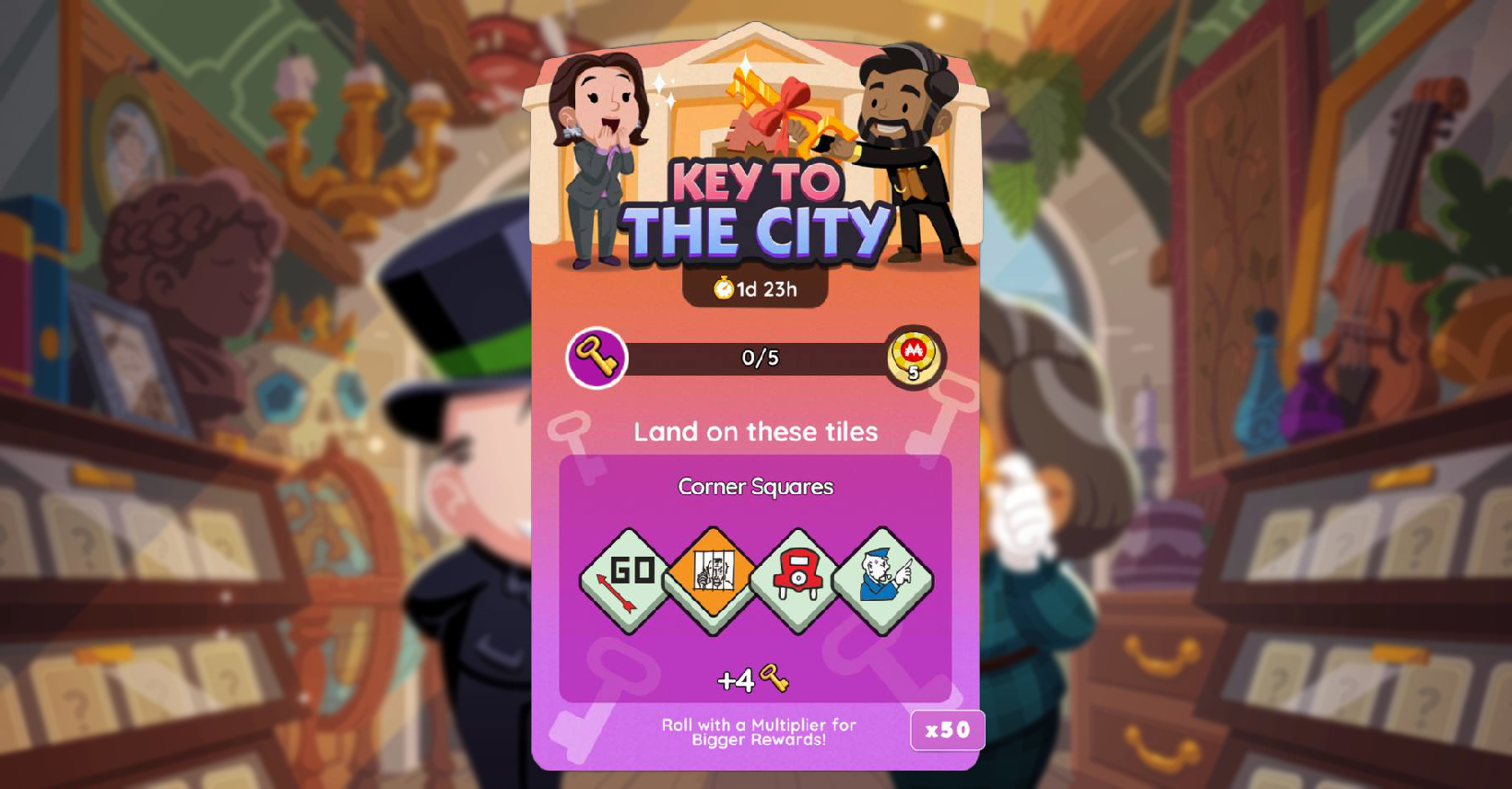Monopoly go key to the city