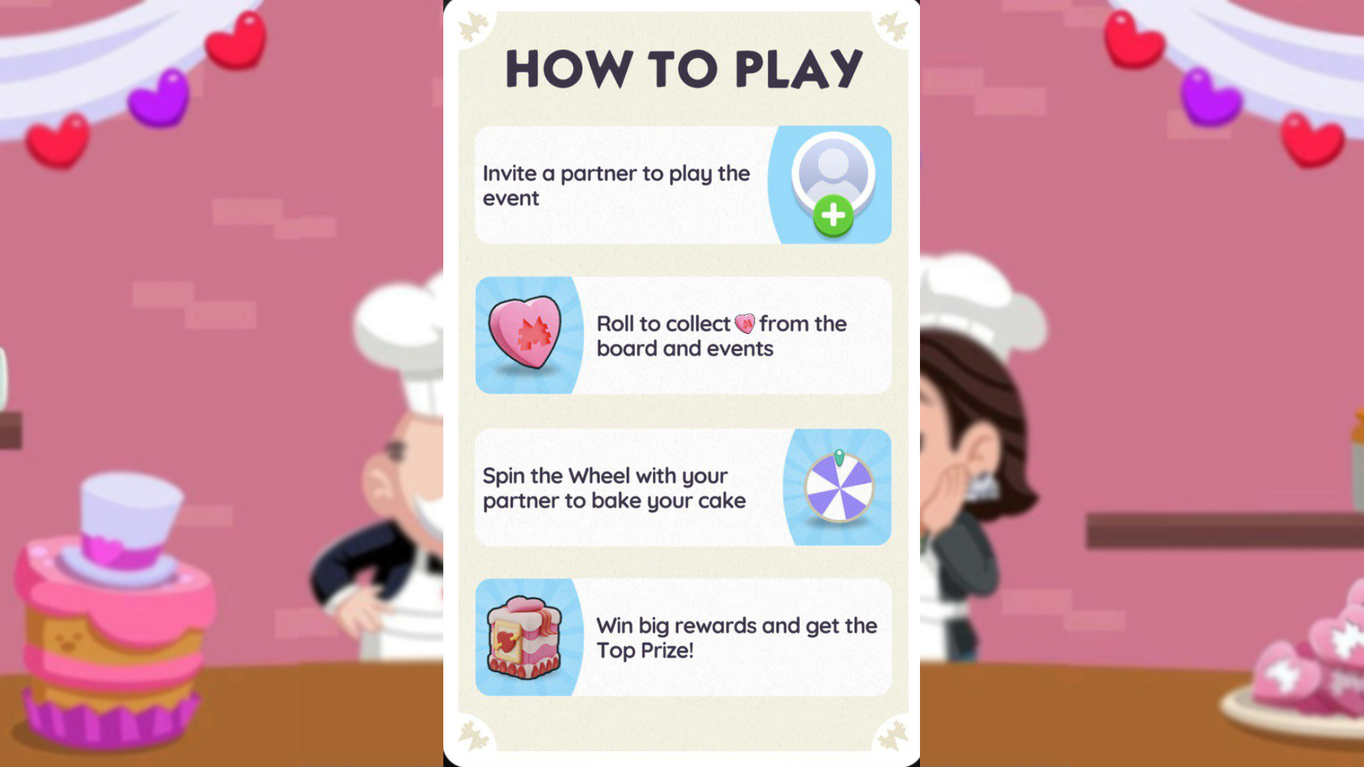 Событие Monopoly Go Valentine's Partners: награды и способы получить бесплатные сердца