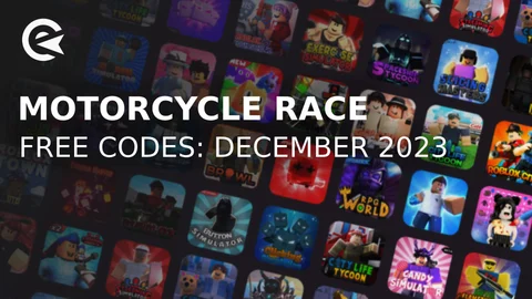 Motorcycle Race codes for December 2023