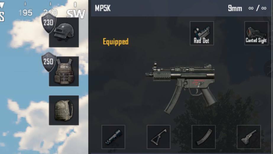 Лучшая загрузка MP5K в PUBG Mobile: полная настройка вложений