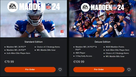 Nfl 24 editions pre order