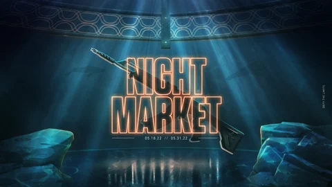 Night market underwaterd