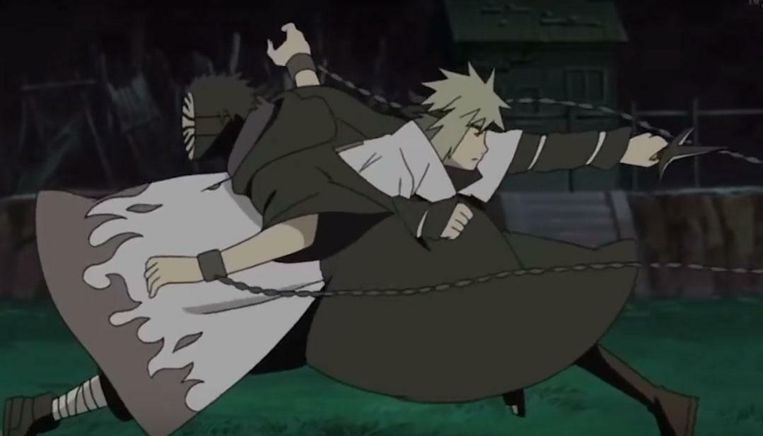 Obito phasing through minato